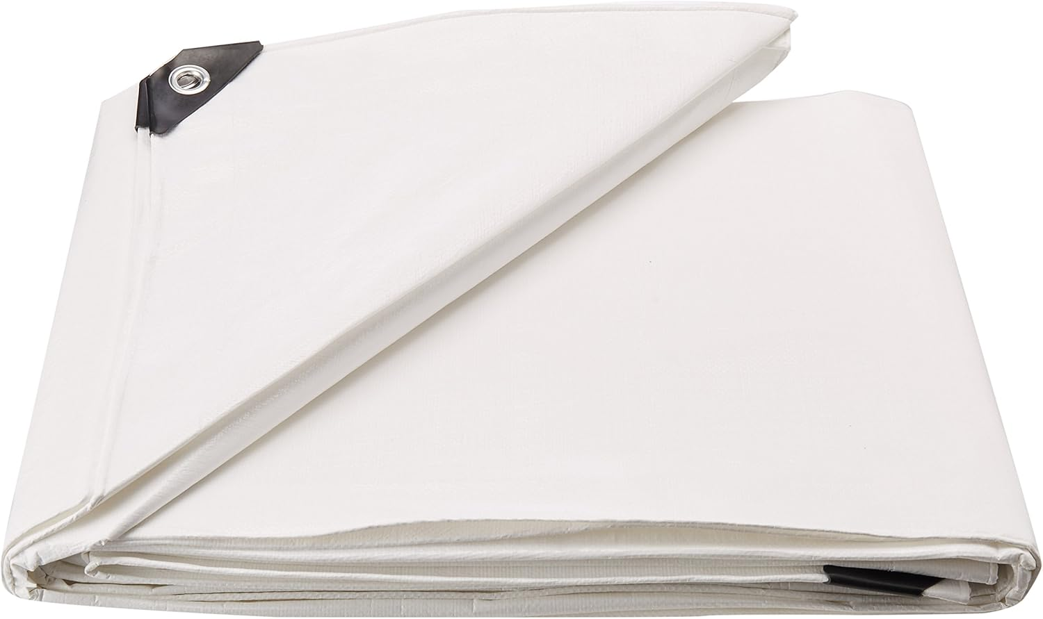 Dry Top 10' X 15' Heavy Duty White Full Size 10-Mil Poly Tarp Item #310153 image number 3