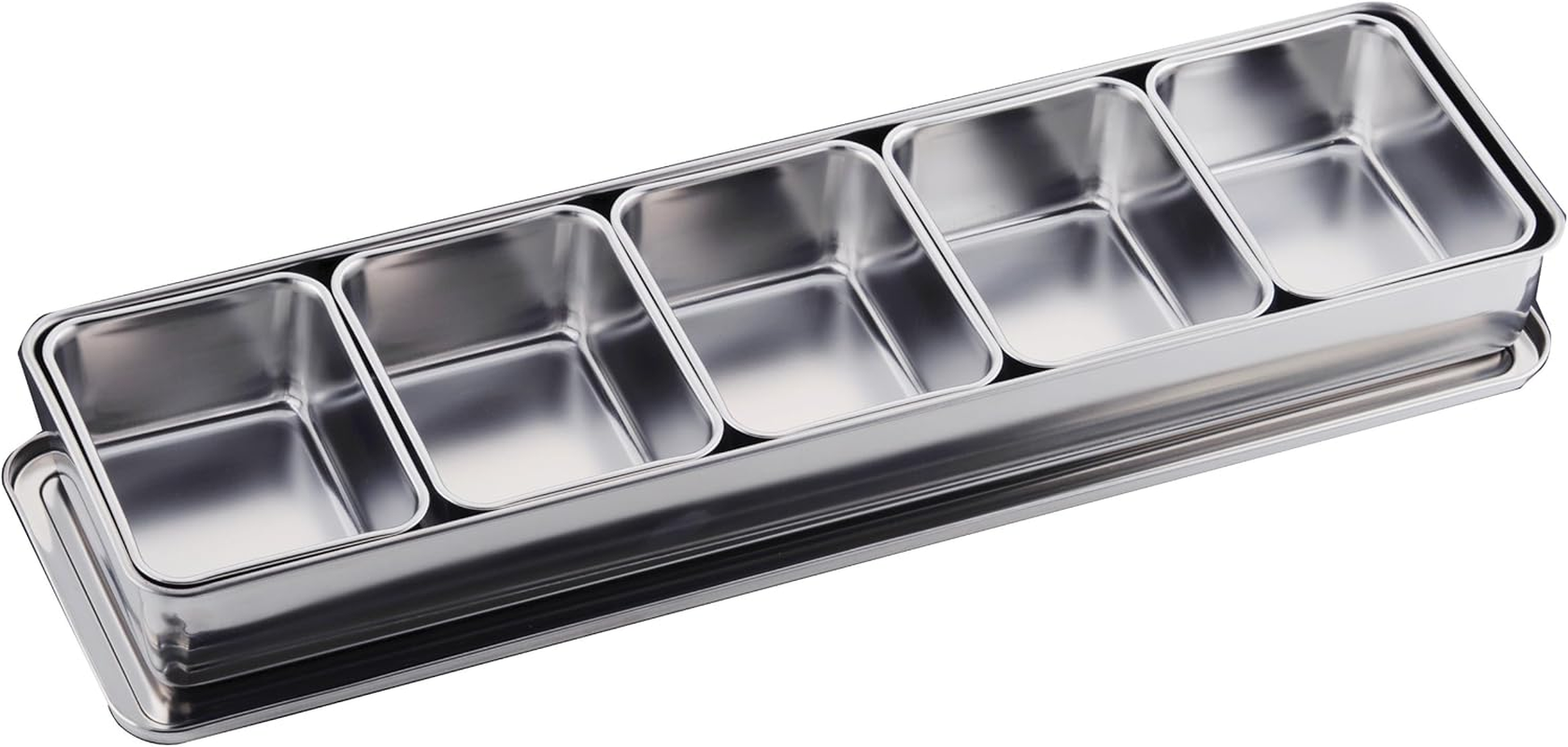 Endo Shoji TKG AYK11005 Seasoning Condiment Container, Length 21.6 X 5.7 X 2.4 Inches (543 X 145 X 60 Mm), Storage Container, Various Uses, Made of Rust Resistant Stainless Steel, Hygienic, Commercial image number 3