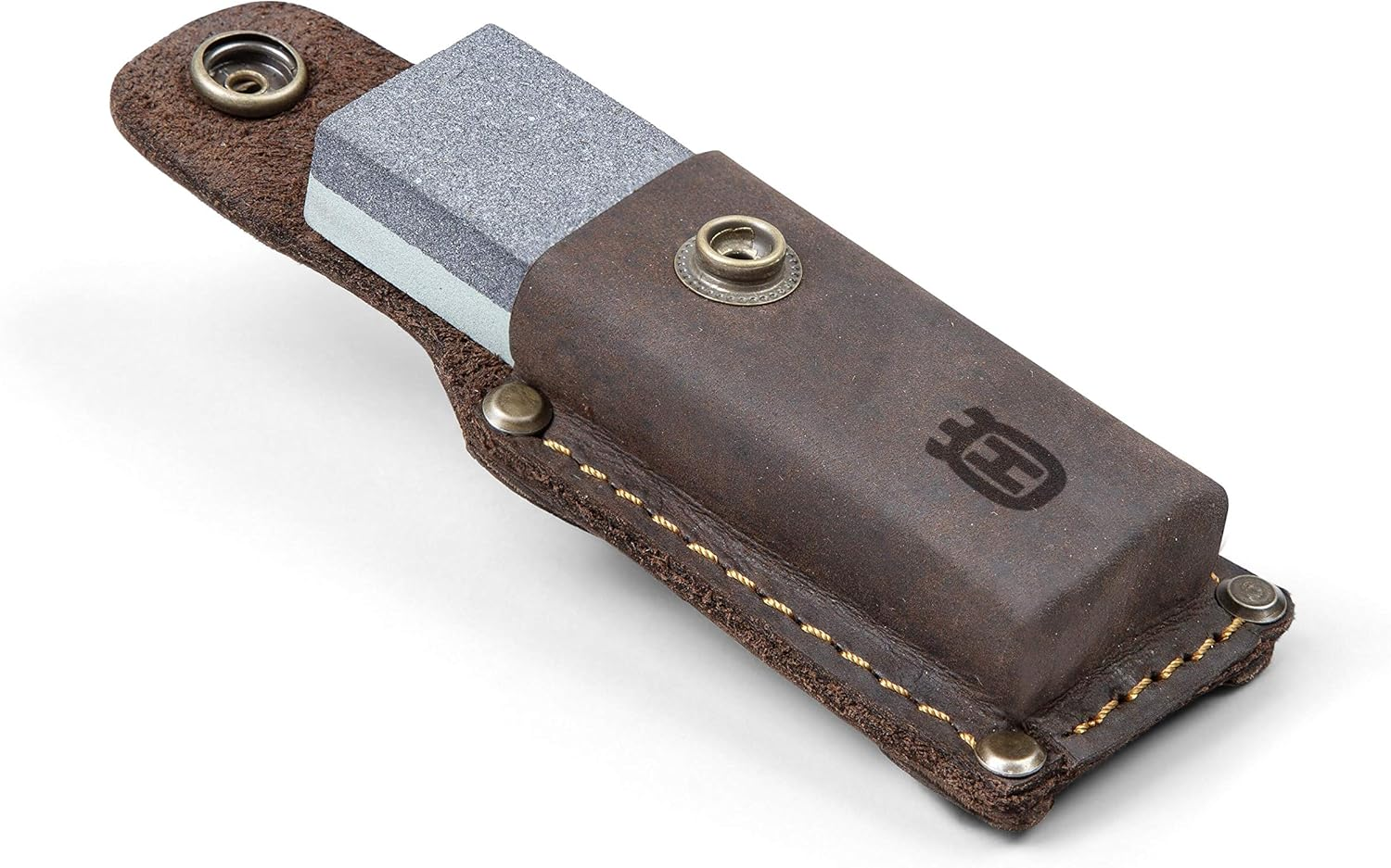 Husqvarna Zenoa Axe Whetstone #120/#320 (With Leather Case) 599674601 Blue, White, Brown