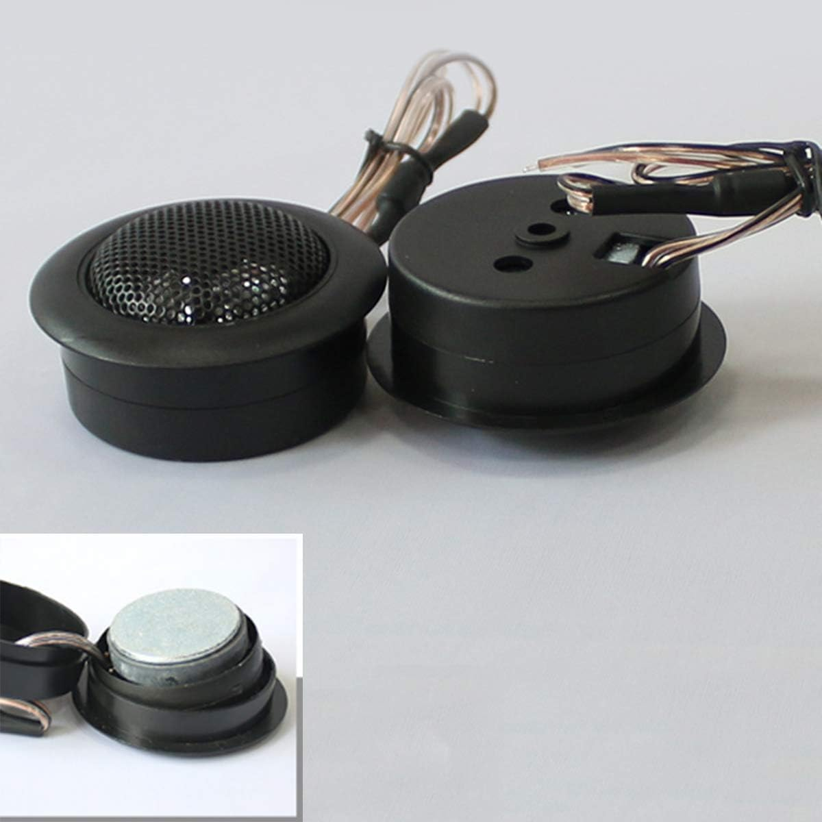 Car Tweeter Speaker 1-Inch 200 Watt Silk Dome Tweeters Audio Component Tweeters Premium Speaker System Tweeter Kit Original Sound Playback,Pair image number 6