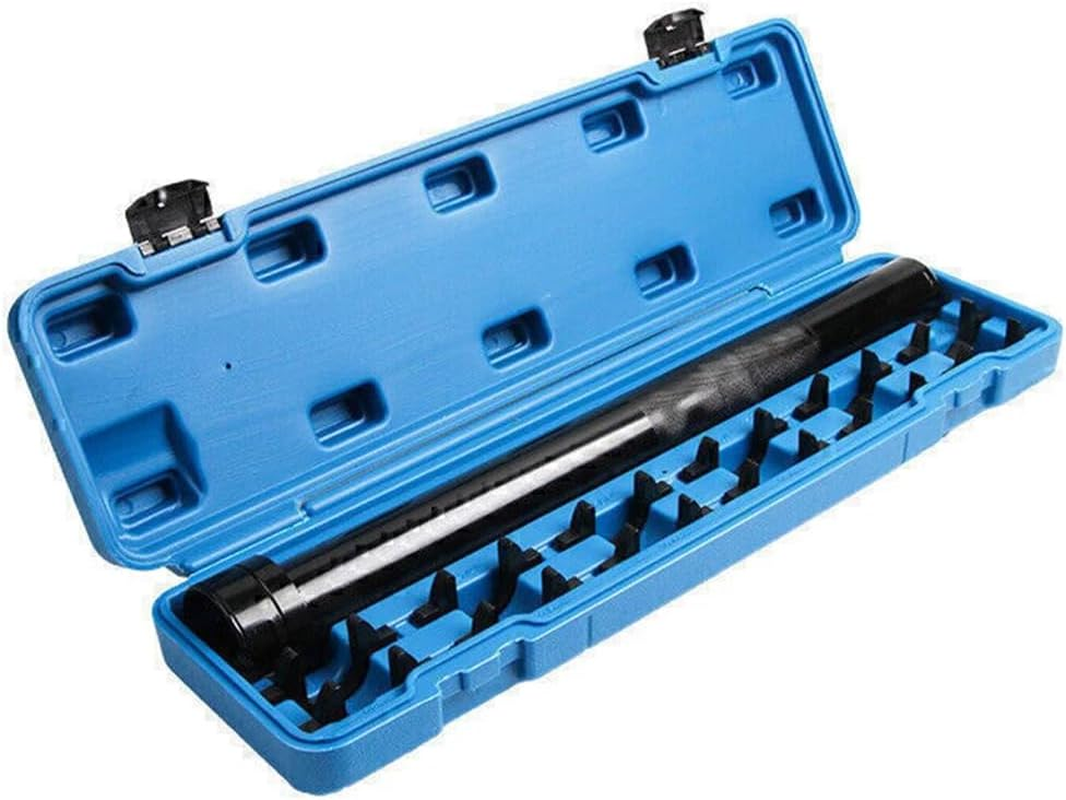 Tie Rod Removal Tool Inner,13 Pcs Tech Inner Tie Rodremoval Tool Kit, Car Inner Tie with 12 Crowfoot Adapters for Tie Rod Removal and Installation, Blue image number 1