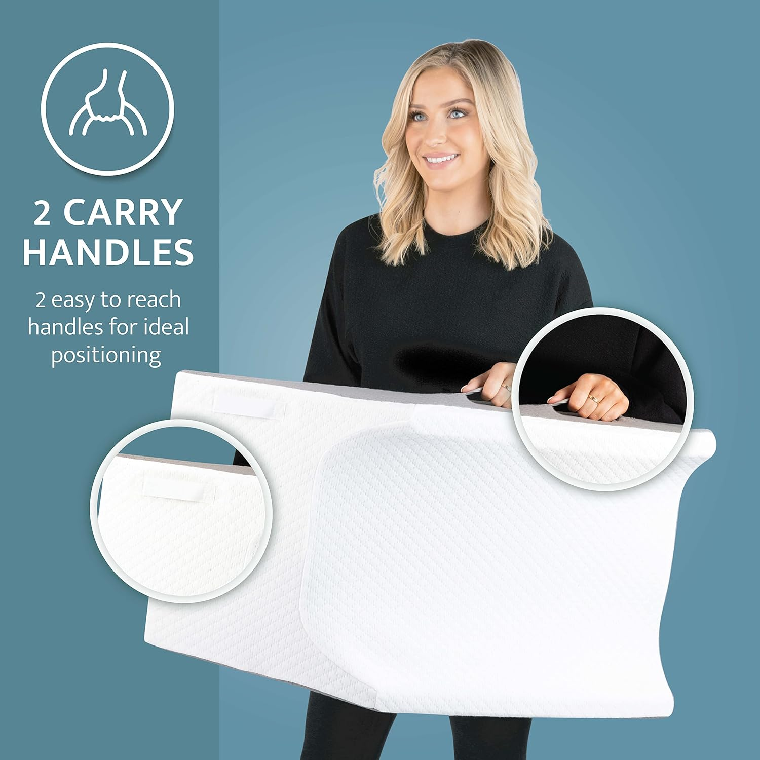 Kolbs Double or Single Leg Elevation Pillow | Post Surgery Leg Pillow (Double Leg) image number 4