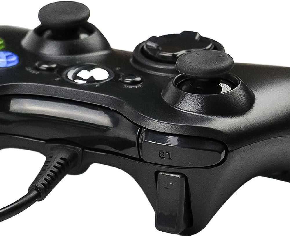 Ariv Hommey Wired Controller for Microsoft 360 Game Gamepad Joystick Game Controller for 360 with Dual-Vibration Turbo Compatible with 360/360 Slim and PC Windows 7,8,10,11