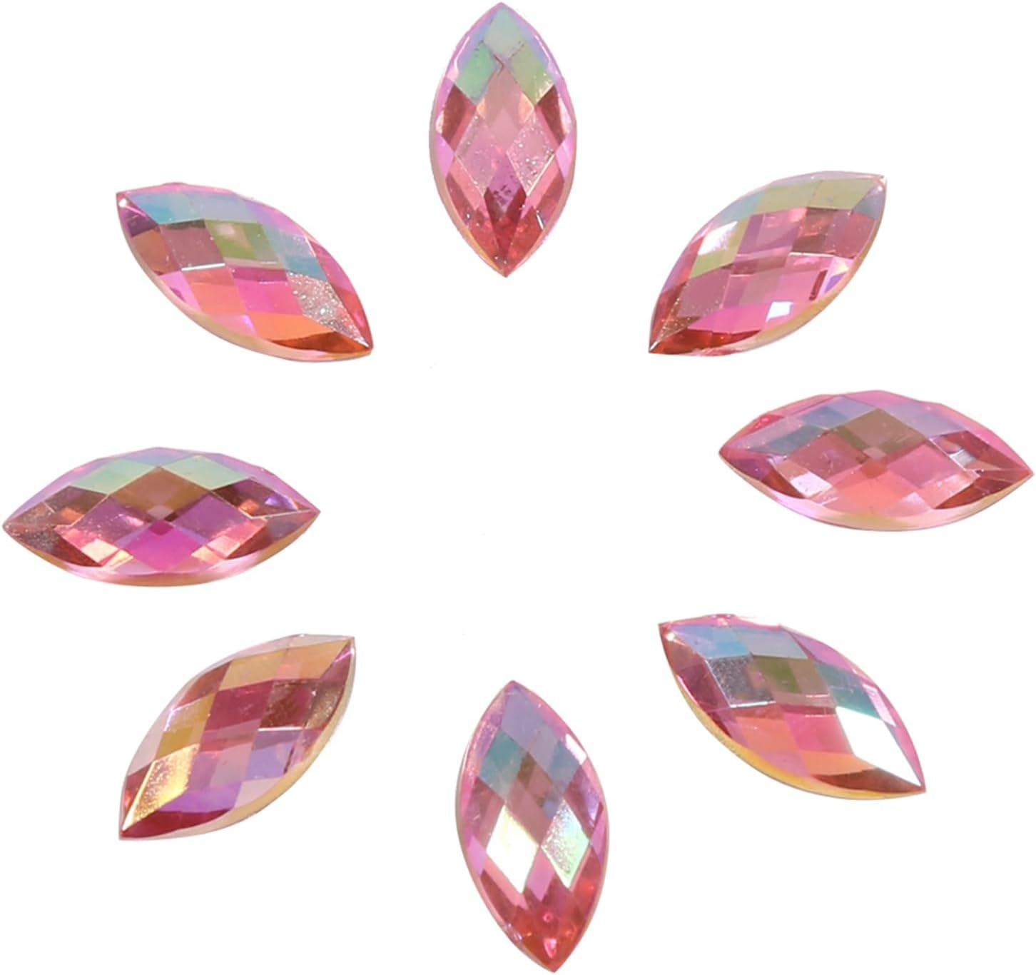 Crystal Rhinestone Flatback Beads for Jewellery and Garments, Pink - Light Pink image number 4