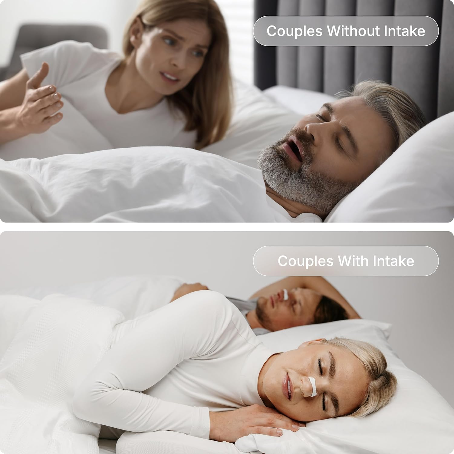 Breathing Nasal Strip Starter Kit (Black, 60 Pcs) - Boost Oxygen Intake, Reduce Snoring, Improve Sleep Quality - Sweat Resistant, Skin Safe Nasal Strips - Extra Strength Snoring Solution image number 1