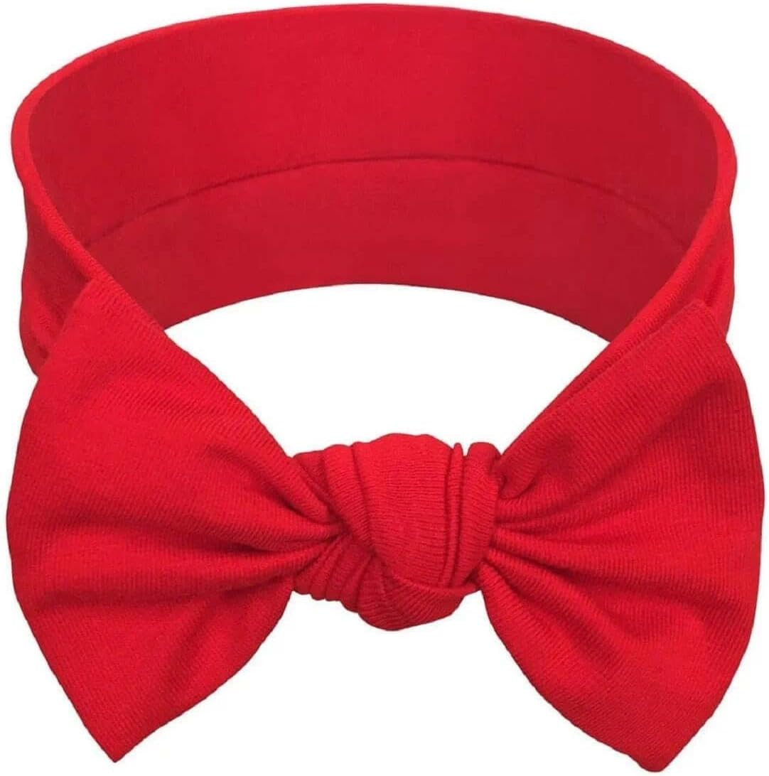 Cotton Infant Headbands with Bow Design - Handmade Baby Hair Bands for Everyday & Special Occasions