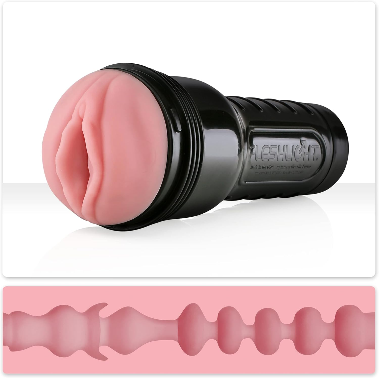 Fleshlight | Pink Lady Mini Lotus | Realistic Male Masturbator | Secret Storage image number 4