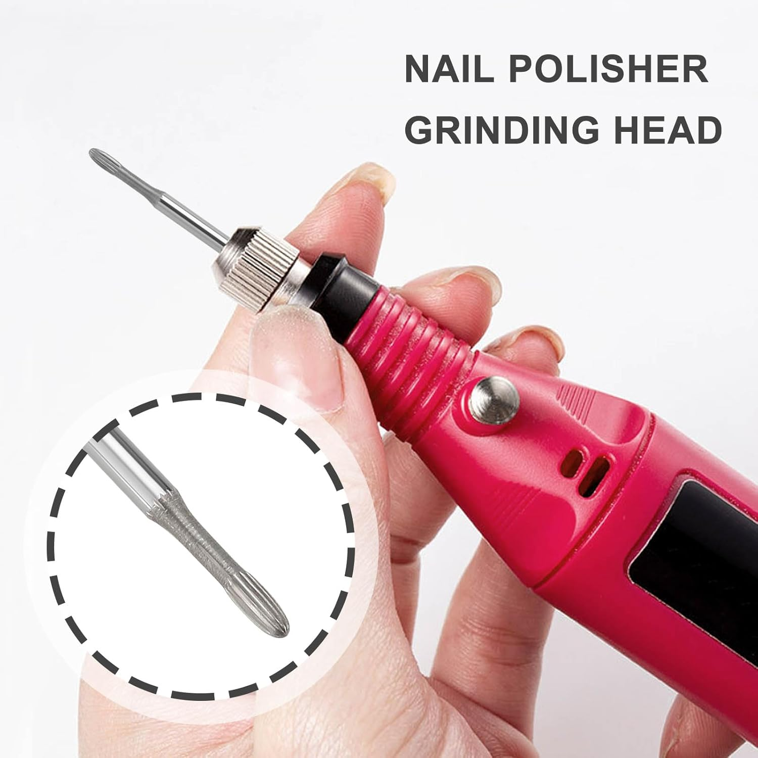 SG Store 1PC Nail Cutter Attachments 2.3Mm Tungsten Carbide Carbide Nail Cutter Bits Mushroom Shape Nail Drill Bit Fits Most Electric Nail Files image number 1