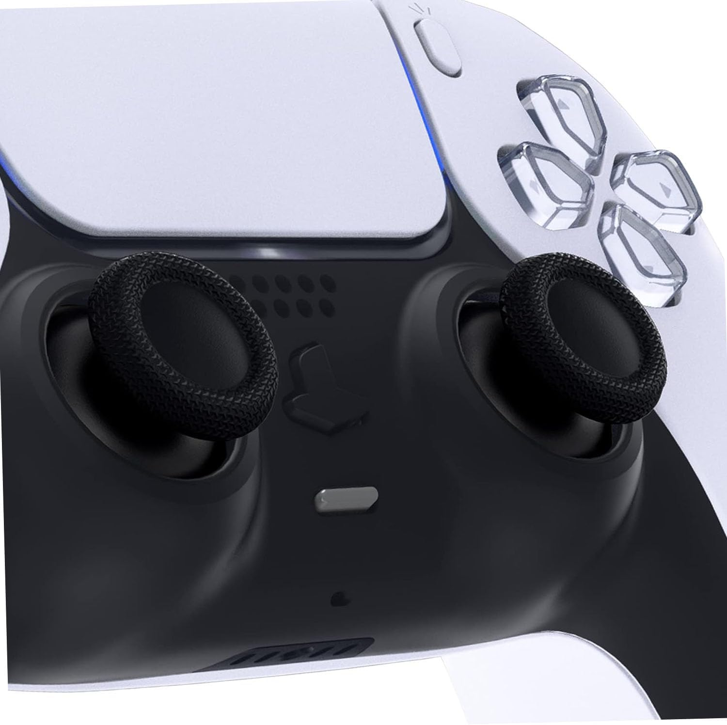 4 Pairs Controller Thumbsticks for PS5 Controller,Black Replacement Custom Analog Stick Joystick Compatible with PS5 (8Pcs) image number 3