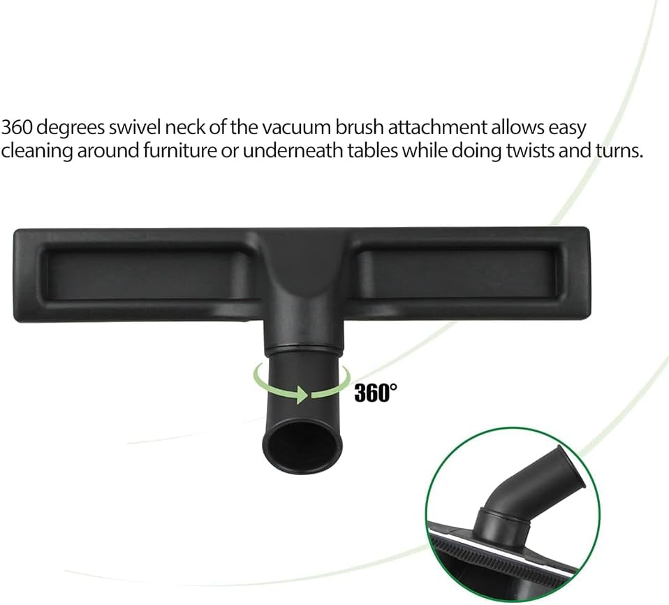 NYGHMY 1 Pcs Household Vacuum Cleaner Accessories Brush Head, Cleaning Tool, Hardwood Floor Brush, Multi-Surface Vacuum Attachments 360 Degrees Swivel Head Hard Floor Brush(Inner Diameter 32Mm) image number 4