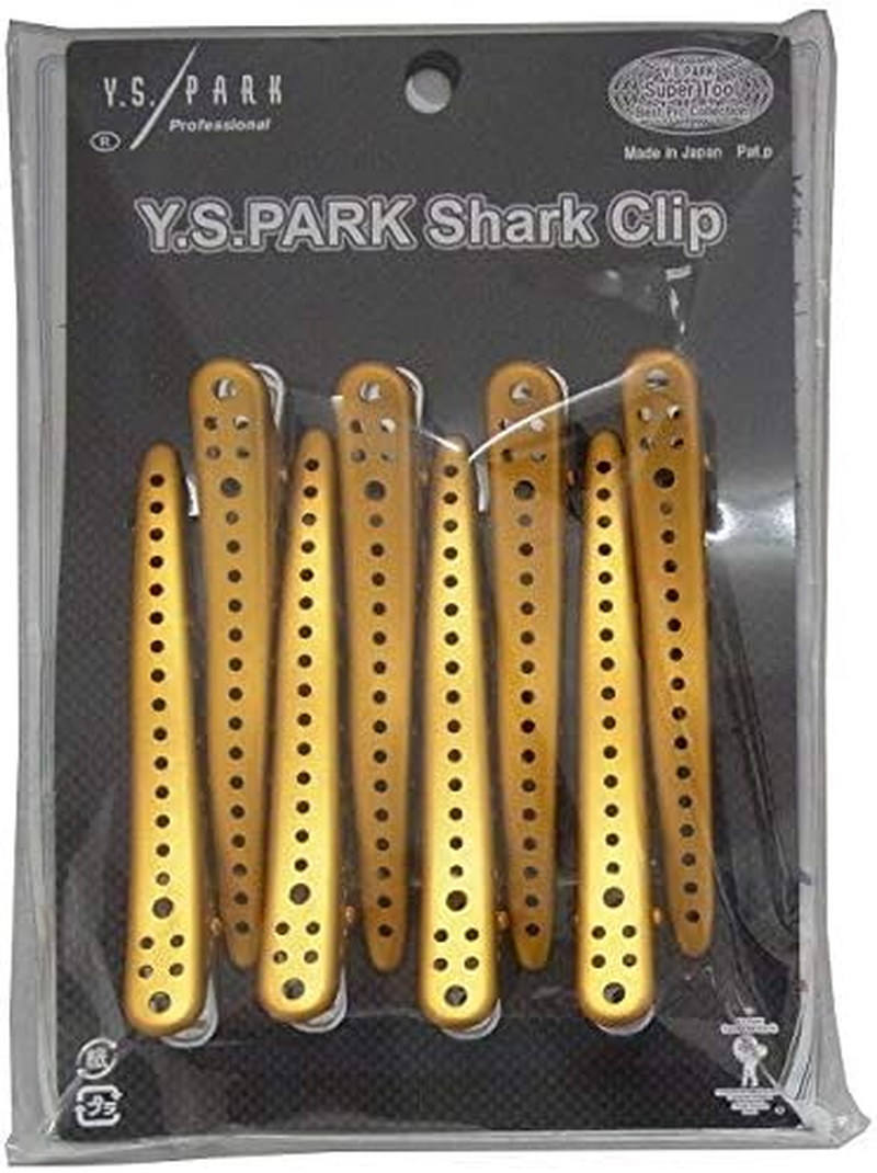 YS Park Shark Clips - Purple Metal 8Pcs (Orange Metal)