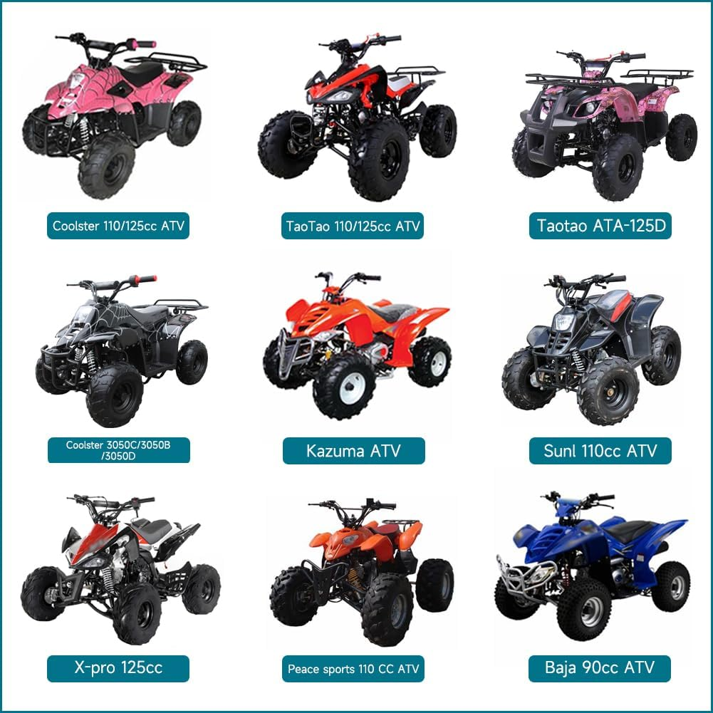 FVRITO PZ20 Carburetor Kit for Tao Tao Coolster 125Cc 110Cc 90Cc 70Cc 50Cc Kazuma Baja Chinese ATV Quad 4 Wheeler Sunl NST Roketa Loncin Lifan XR80 CRF70 4 Stroke Go Kart Pit Dirt Bike Parts image number 2