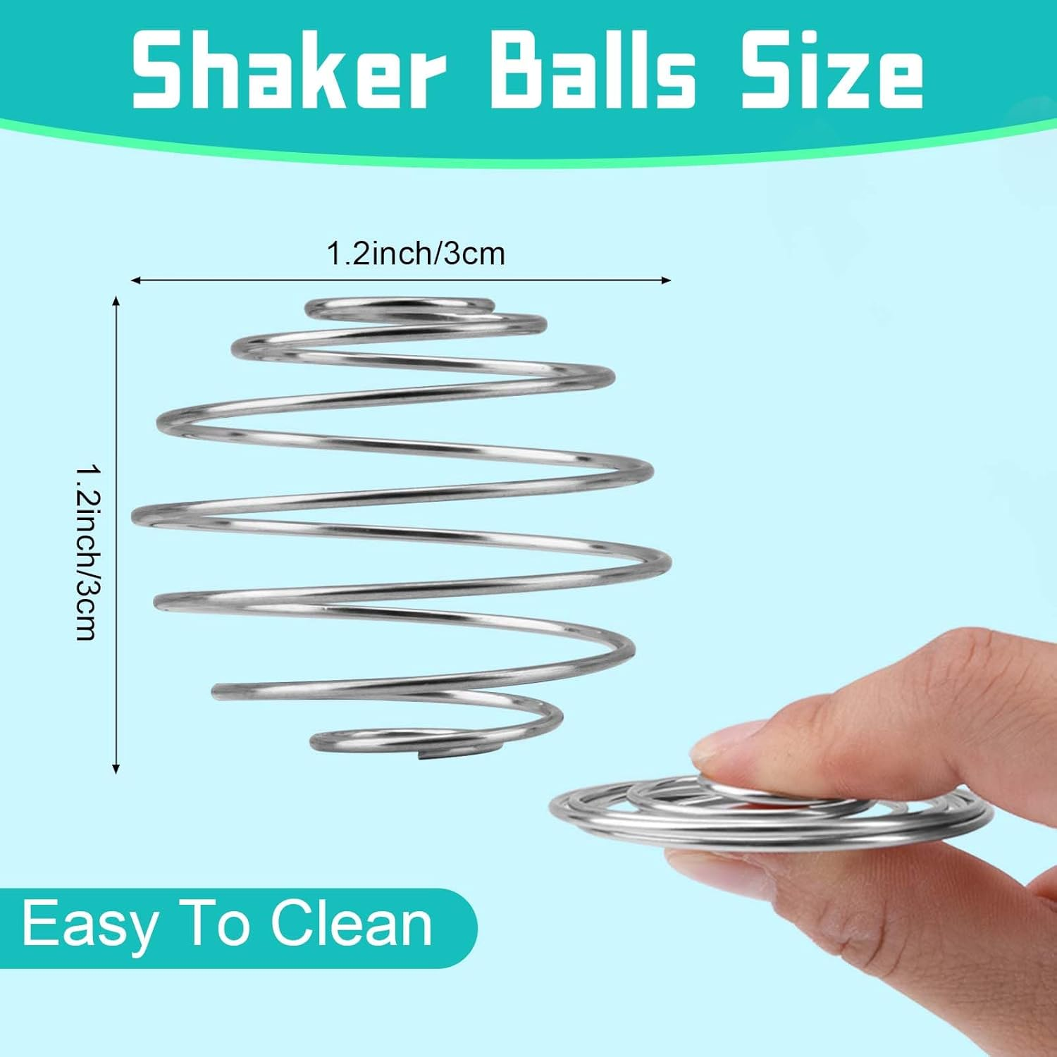 2 Pcs Supplements Shaker Ball Whisk Ball Shaker Cup Bottle Mixer Protein Mixing Ball (Diameter 3 Cm) image number 5