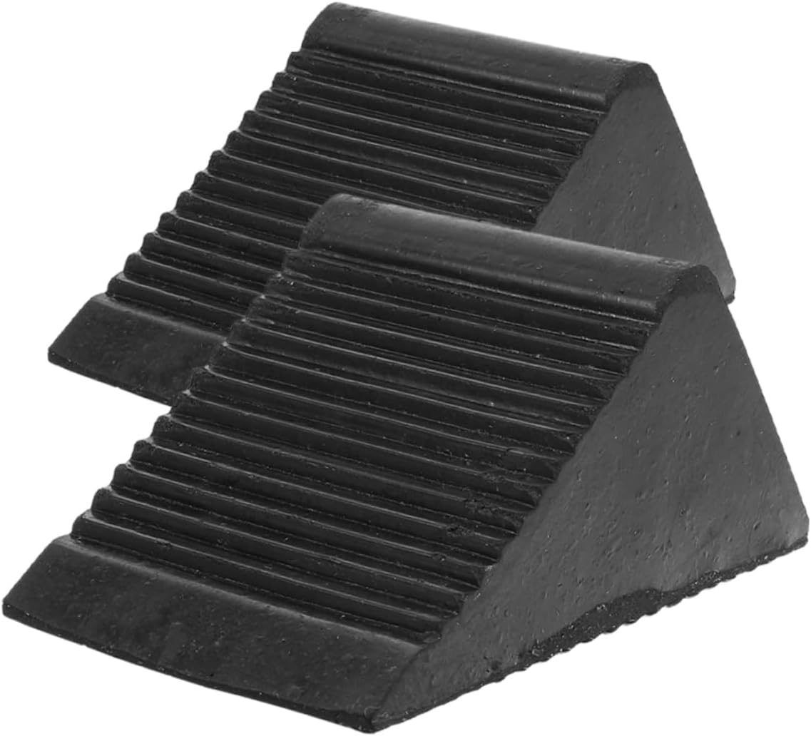 TIDTALEO 2Pcs Garage Vehicle Floor Stopper Multipurpose Wheel Chocks Handle for Cars image number 1