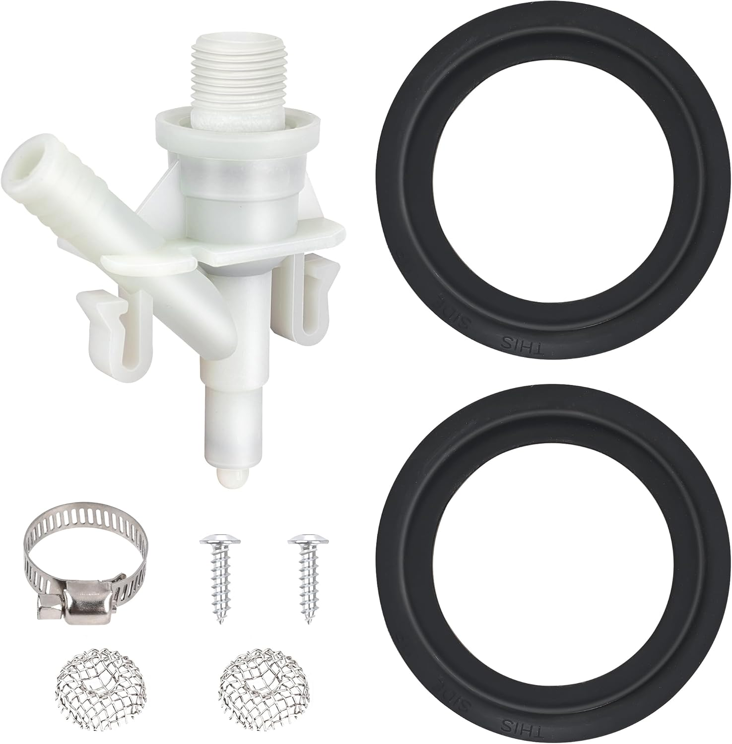 385311641 RV Toilet Water Valve Kit Replacement for Sealand Dometic RV Toilets 300, 301, 310, 311, 320, 321, Camper Trailer RV Pedal Flush Toilet Repair Kit with 385311658 Flush Ball Seal image number 5