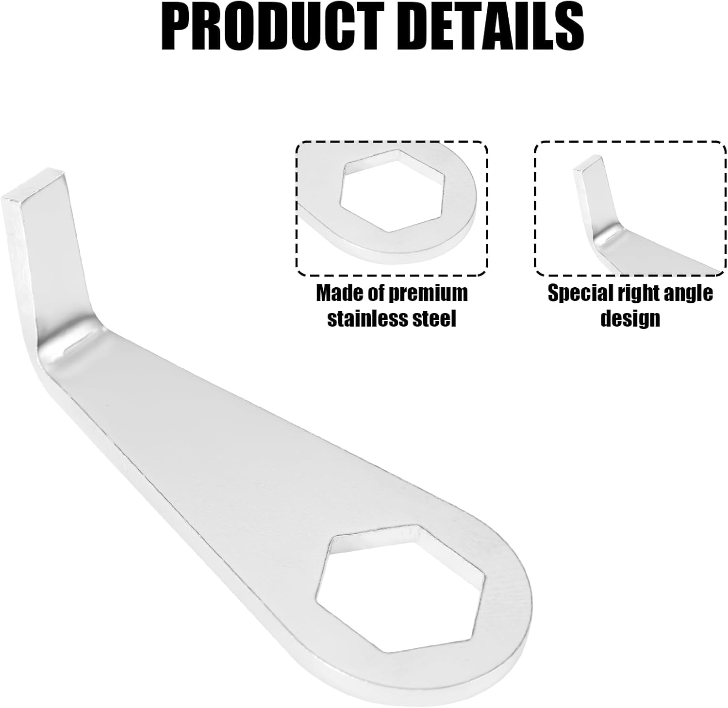 2Pcs Video Doorbell Key Replacement Tool, Stainless Steel Doorbell Key Tool Video Doorbell Removal Key Doorbell Screwdriver Compatible with Battery Doorbell (2024 Release)