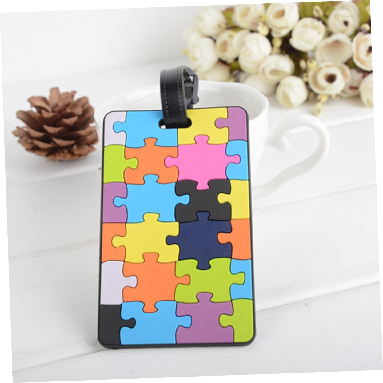 Amosfun 8Pcs Cute PVC Luggage Tags Id Korean Design for Baggage Tags and Travel Accessories image number 2