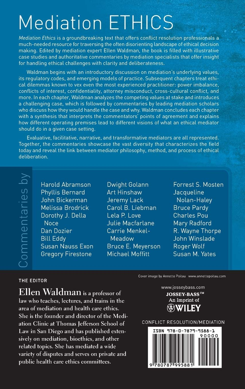 Mediation Ethics: Cases and Commentaries