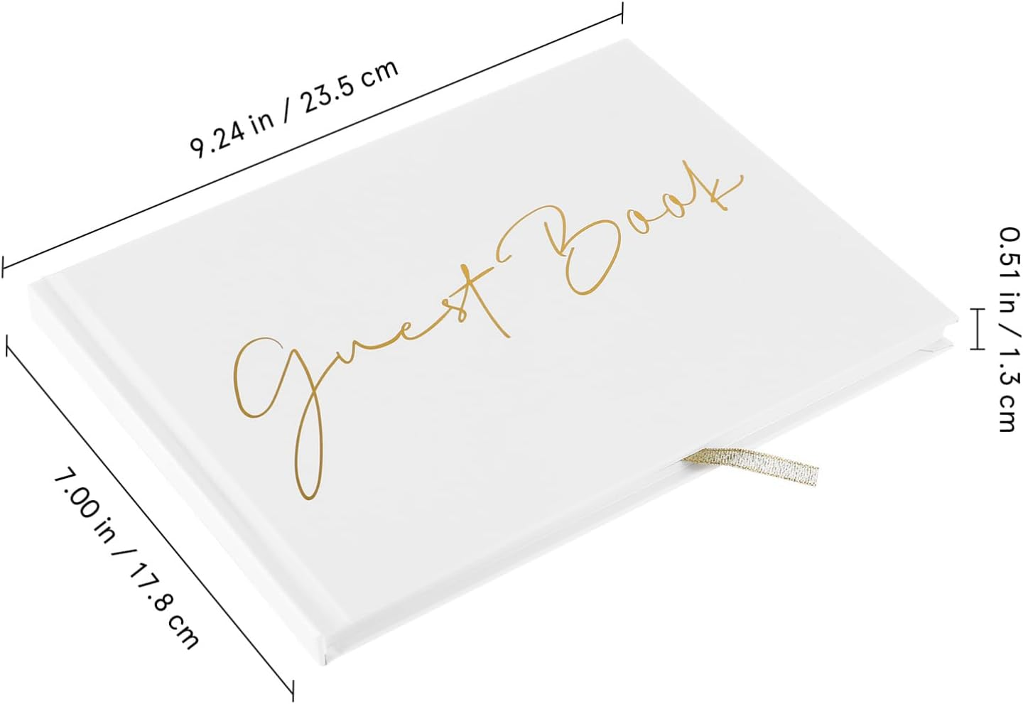 Guest Book for Weddings Birthdays Gatherings Sturdy Foil-Enhanced Photo Album for Cherished Memories Friends Family image number 1