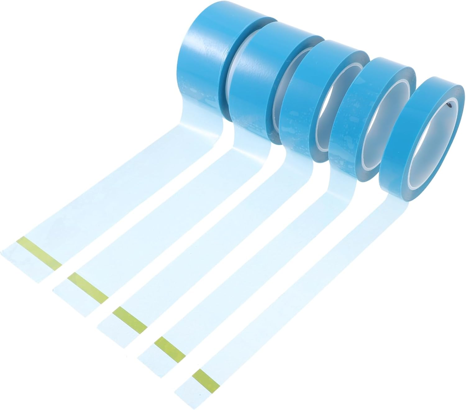 5Rolls Matte Painters Tape Low Tack Auto Body Masking Tape Long Masking for Car Painting image number 1