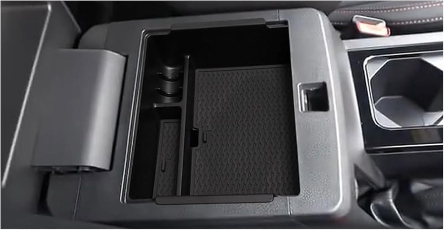 Center Console Organizer for Mitsubishi Triton/L200 2024 2025 Interior Organizer Center Console Holder Tray Armrest Storage Box with Non-Slip Silicone Mats Triton24 image number 2