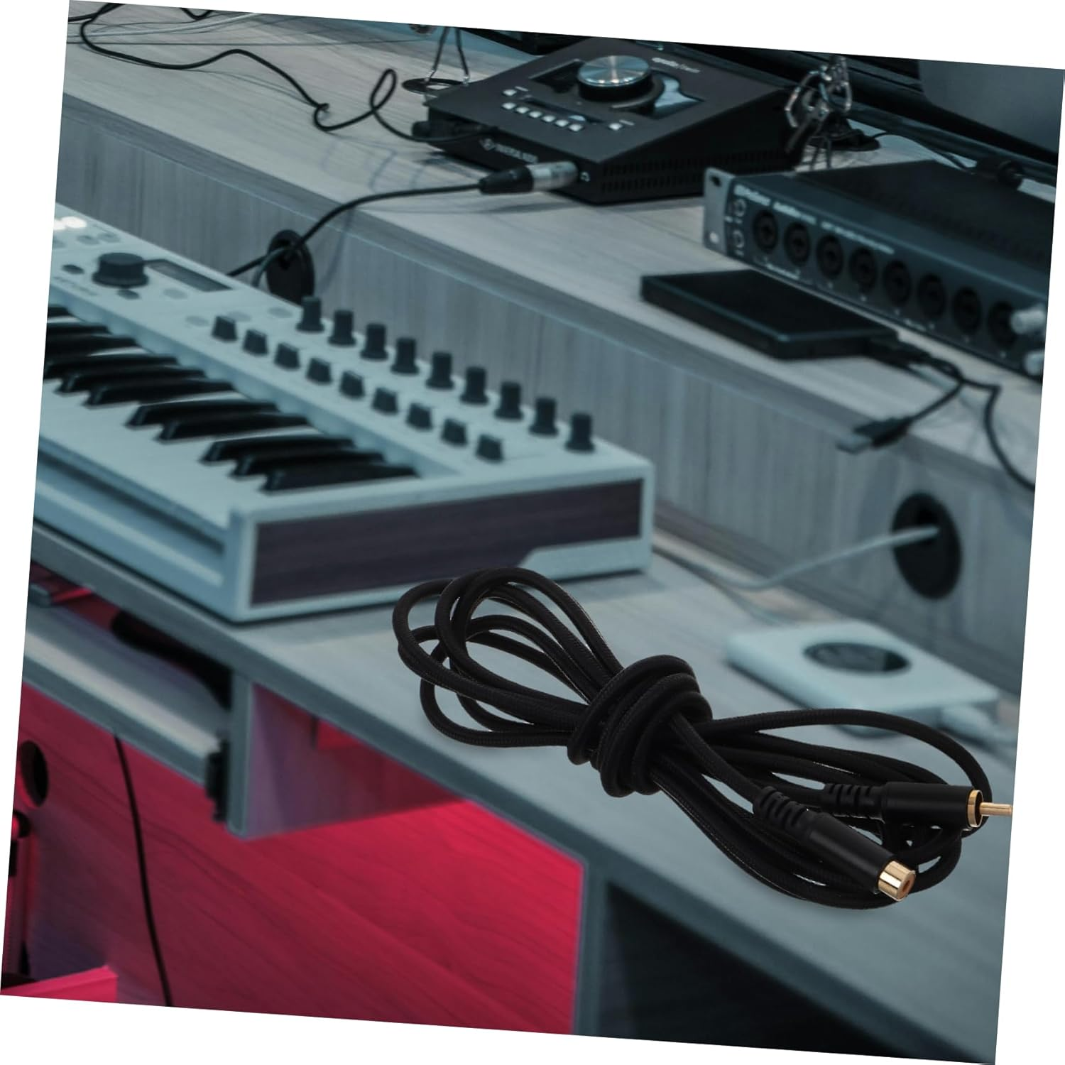 KICHOUSE Audio Cord Male to Female Stereo Cable Extension for Home Audio Video Equipment Dual Shielded Aluminum Alloy Shell image number 6