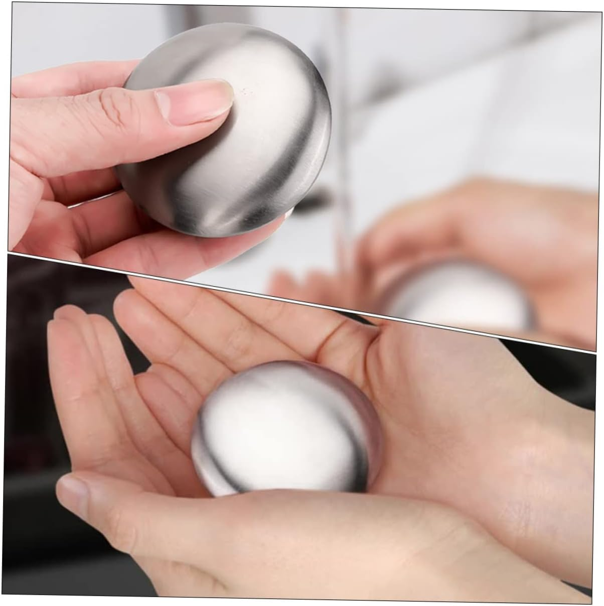 BUTIFULSIC Stainless Steel Soap Bar Steel Soap for Fridge Odor Absorbing for Cooking Fish Smell image number 6