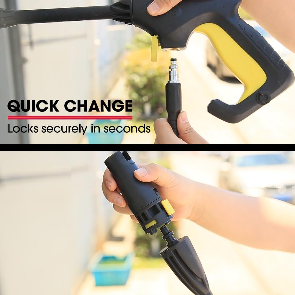 Jet-Usa RW545 Electric High Pressure Washer, 3000PSI Water Cooled Motor, 2 Nozzles, Brush Head, Deck Cleaner, Detergent Bottle image number 2