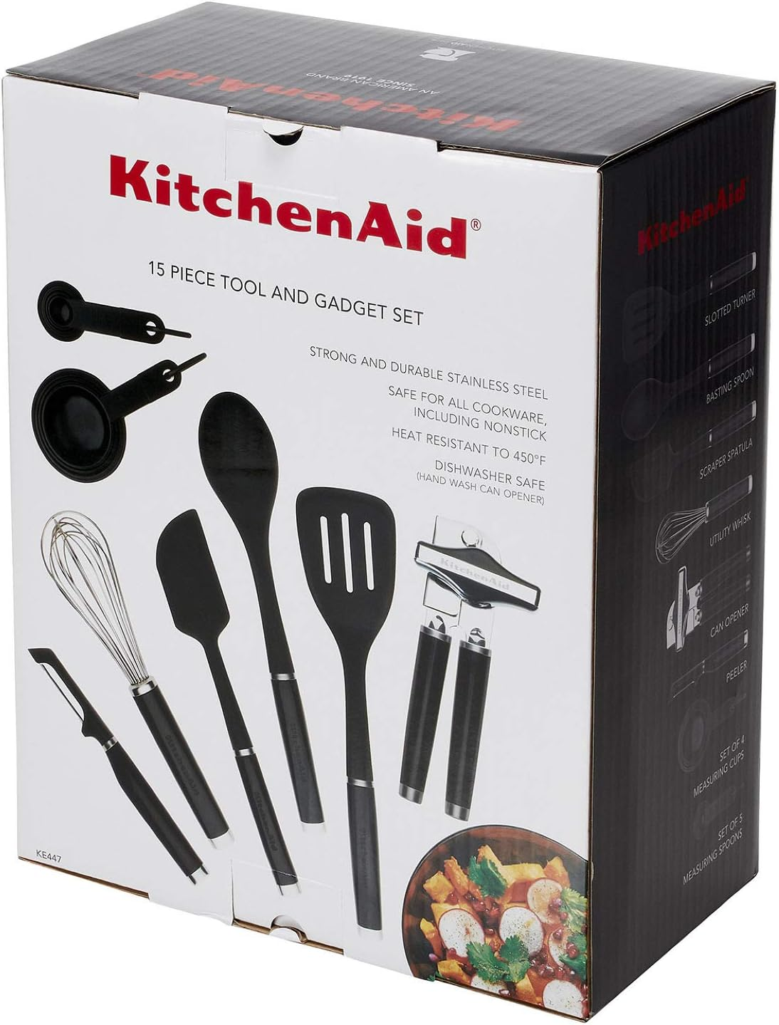 Kitchenaid Classic Tool and Gadget Set, 15-Piece, Black image number 1
