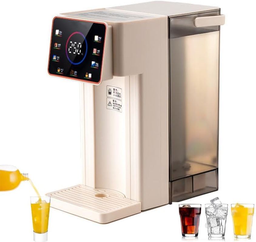 Instant Cold Hot Filter Water Dispenser, 2000W Desktop Small Instant Water Dispenser, 6 Temperature Settings, 3 L Capacity, 3S Quick Heating, LED Touch Screen, for Homes Offices Schools image number 6