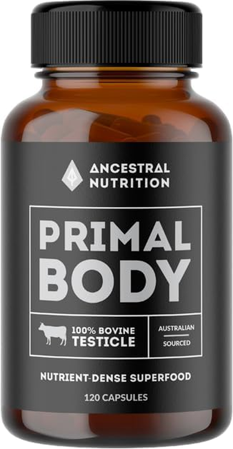 Grass-Fed Bovine Testicle Capsules by Ancestral Nutrition | Grass-Fed & Finished, a Whole-Food Source | Freeze-Dried, 100% Australian Sourced image number 1