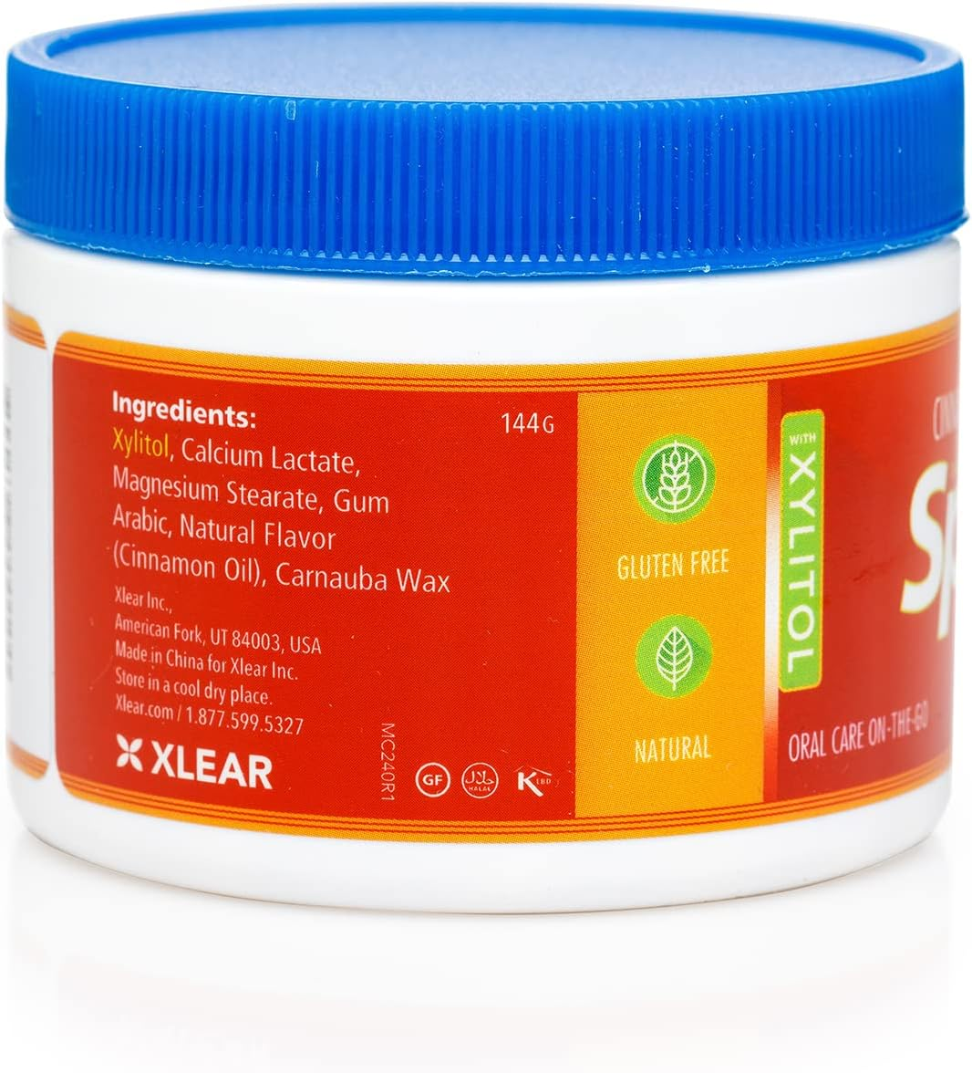 Spry Xylitol Cinnamon Mints Sugar Free Candy - Promote Oral Health, Increase Saliva Production, Stop Bad Breath, Non-Gmo, Gluten-Free, 240 Count (Pack of 2)