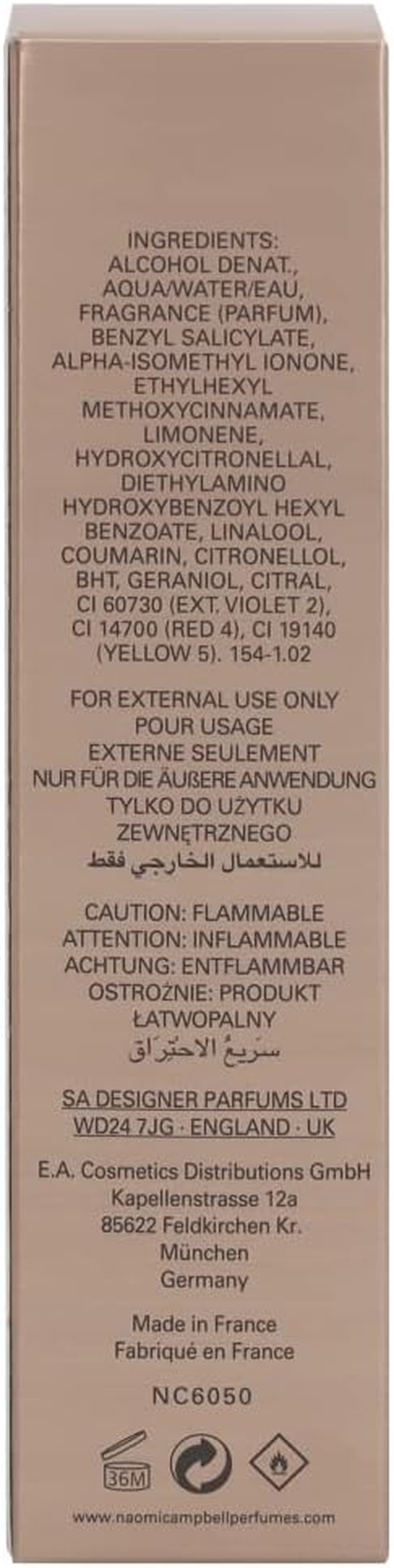 Naomi Campbell Eau De Toilette for Her 30Ml image number 2