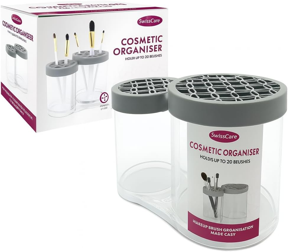 Silicone Cosmetic Organizer | Flexible Makeup Brush & Beauty Tool Holder | Compact Vanity Organizer for Personal Care & Beauty Essentials