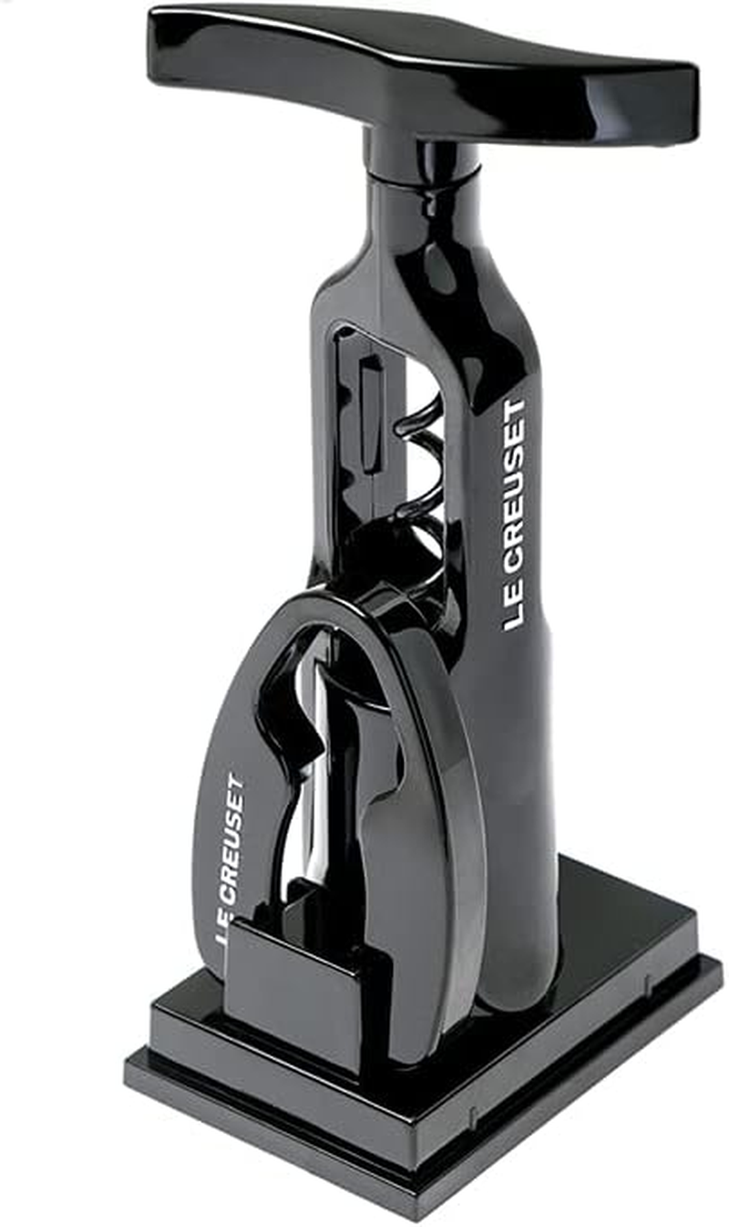 Le Creuset Classic Table Model Corkscrew with Capsule Cutter Gift Set GS 100 Plastic Glossy Black 49800001400000