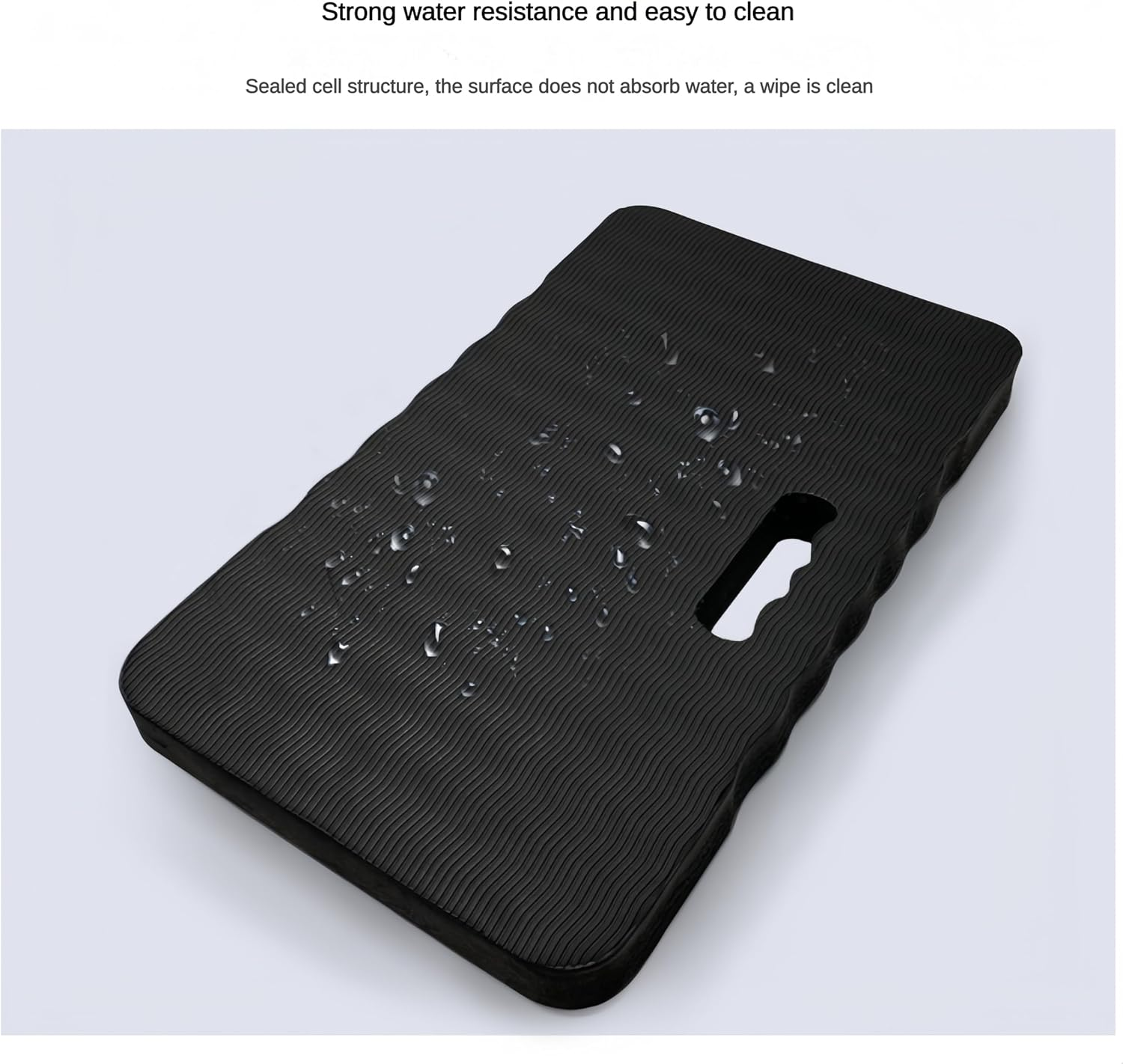 Shunkyang 2Pcs Extra Thick Kneeling Pad, Supportive Soft Foam Cushioning for Knee, Water Resistant Construction for Gardening, Bathing Baby, Workout Supplies, Lightweight, Garden Work Present（Black） image number 6