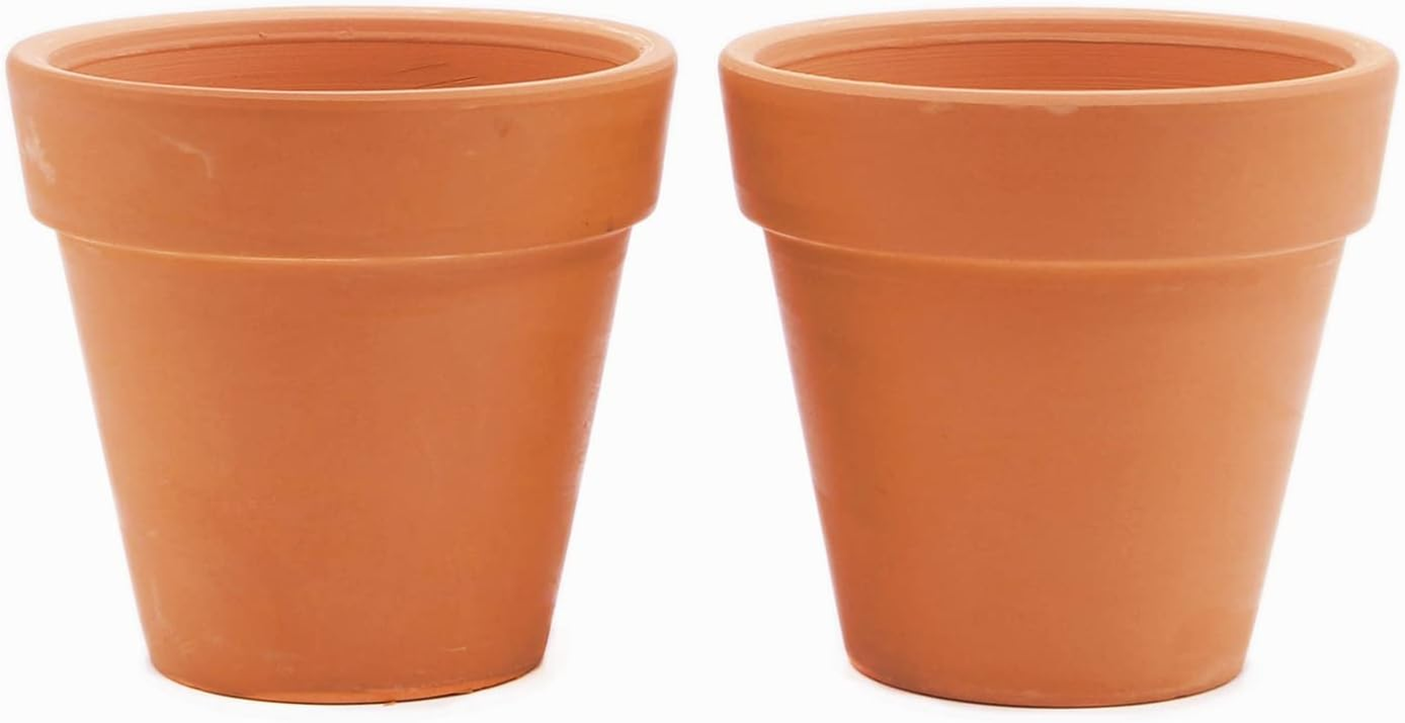 Goldblue 3 Inch Terra Cotta Pots Pack of 10 Flower Pots with Drainage Holes Small Craft Nursery Cactus Pot Water Permeable Succulent Plant Pottery Clay Flower Pots image number 5