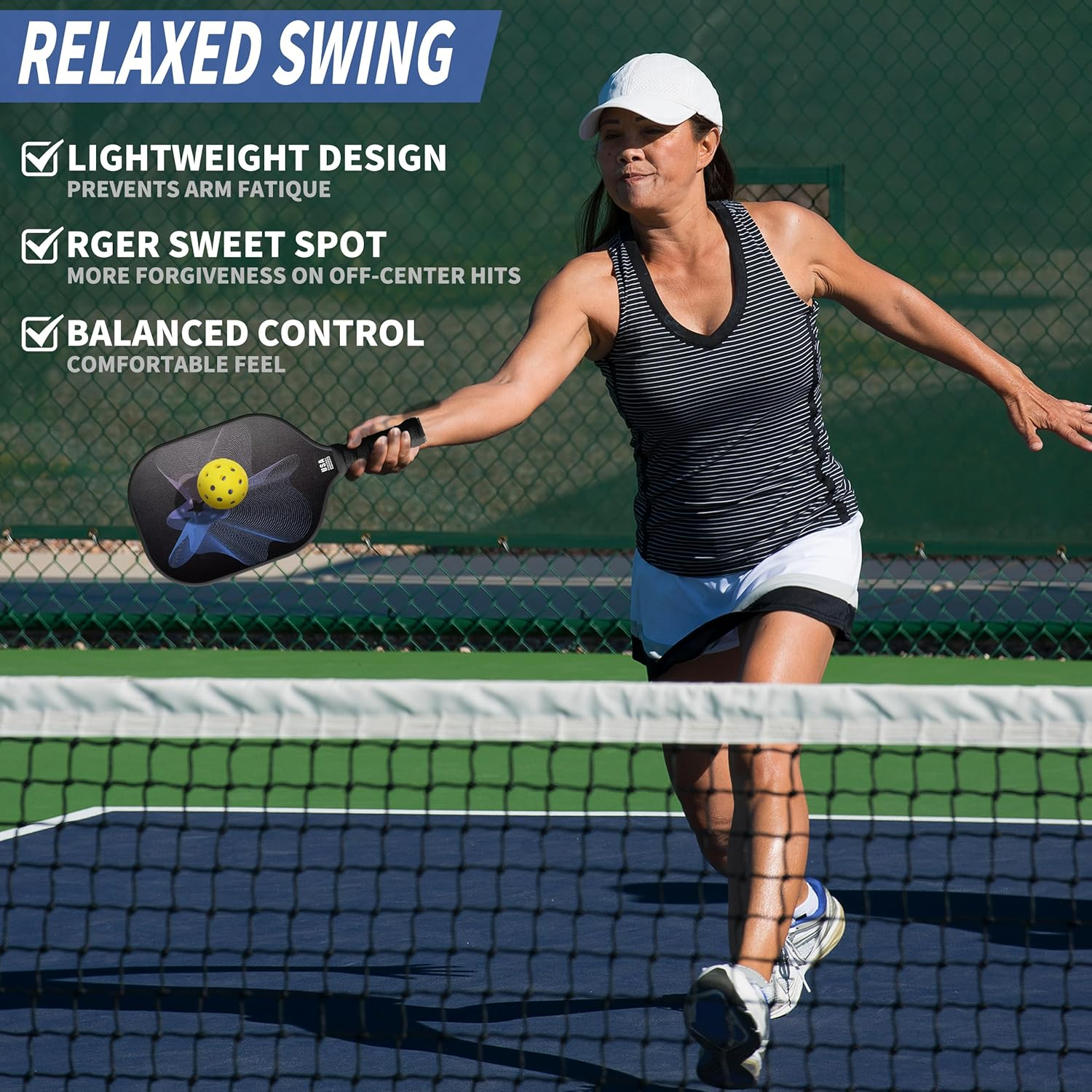 Pickleball Paddles, USAPA Approved Carbon Fiber T300 Surface, Men'S and Women'S Pickleball Pad Set image number 3