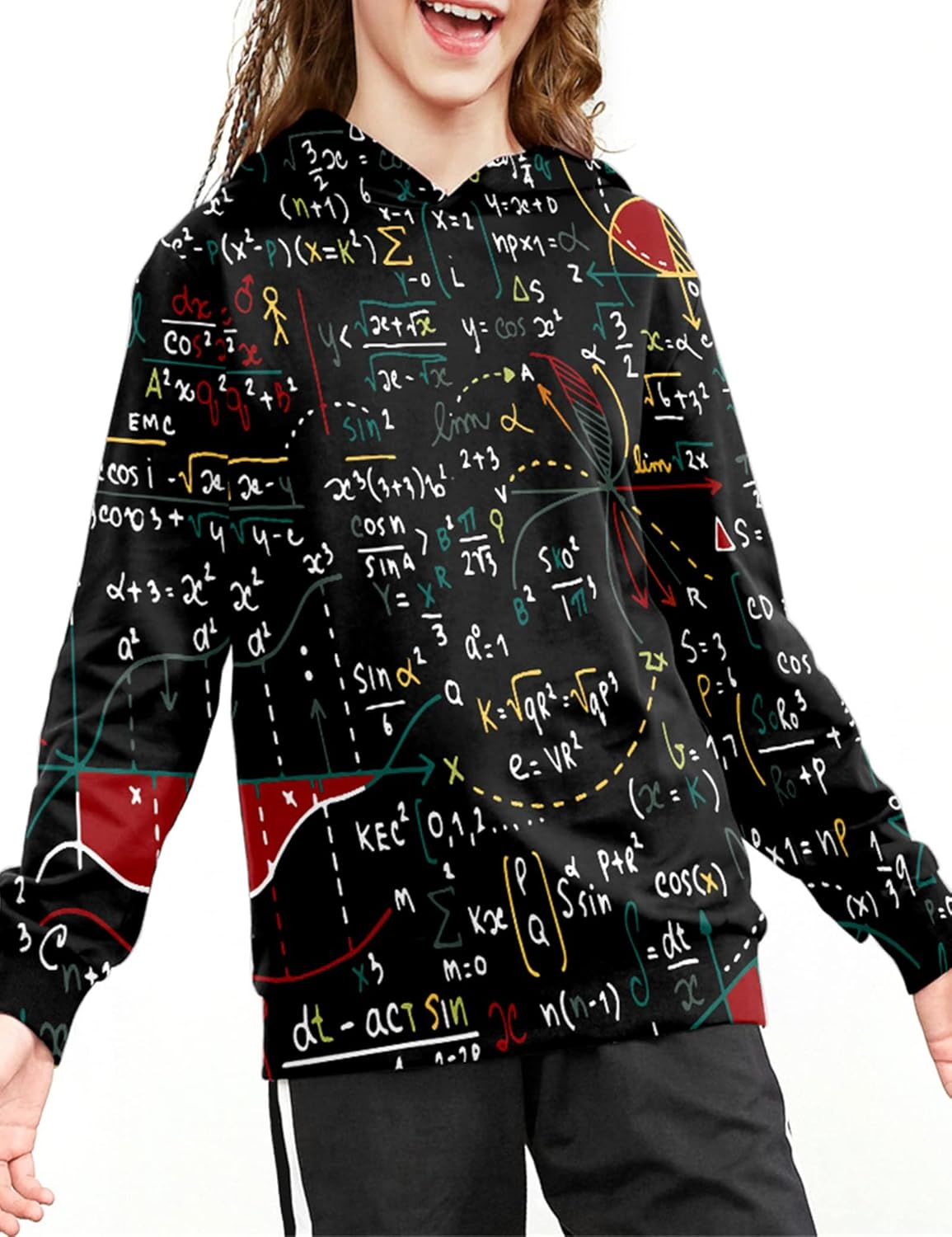 Linnhoy 3D Digital Printed Kids Hoodies for Boys and Girls Sweatshirts 6-15 Years image number 4