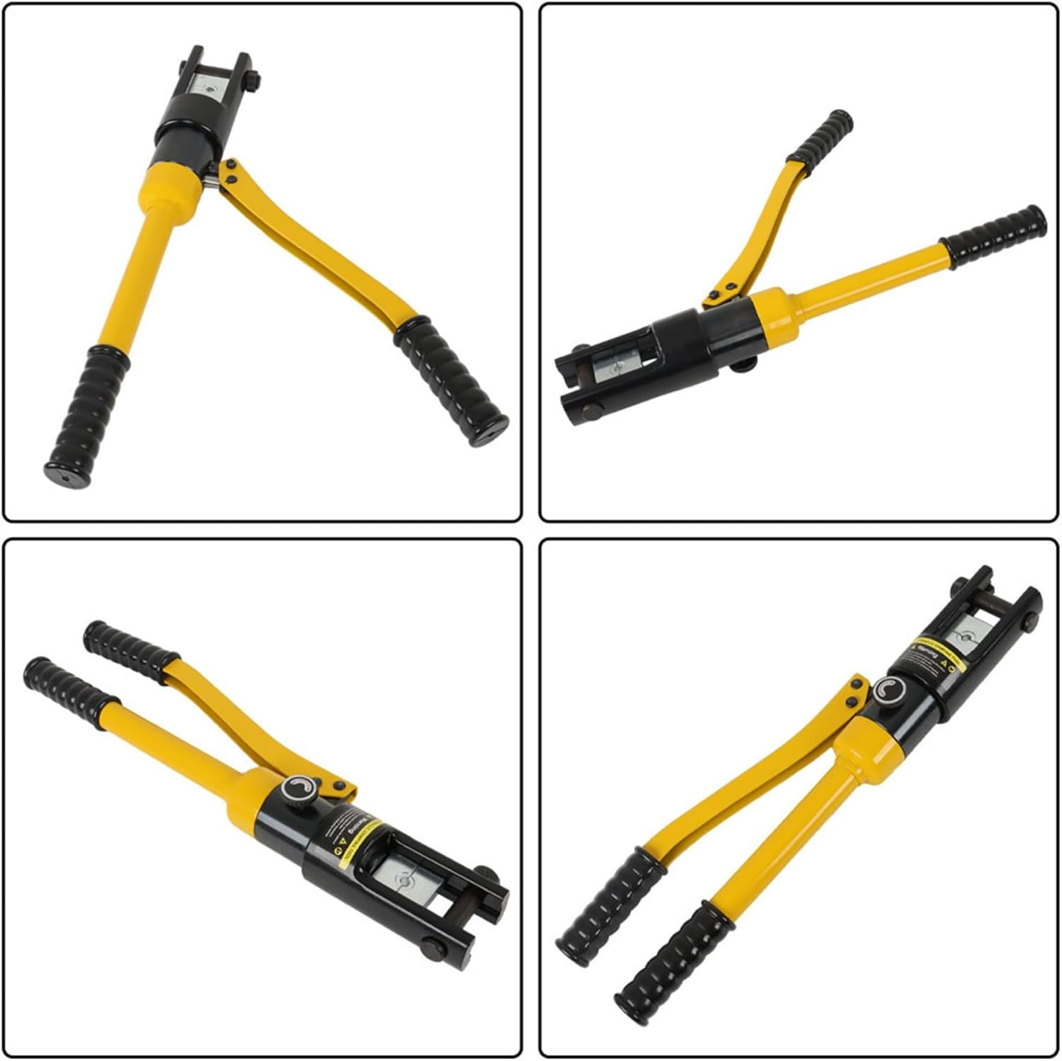 16T Hydraulic Battery Cable Crimper Tool Kit with 11 Interchangeable Dies for Wire Terminals and Lugs image number 1