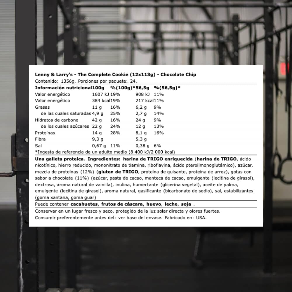 Lenny & Larry Complete Vegan Protein Cookie 113Grams Chocolate Chip X 12 Pack image number 3