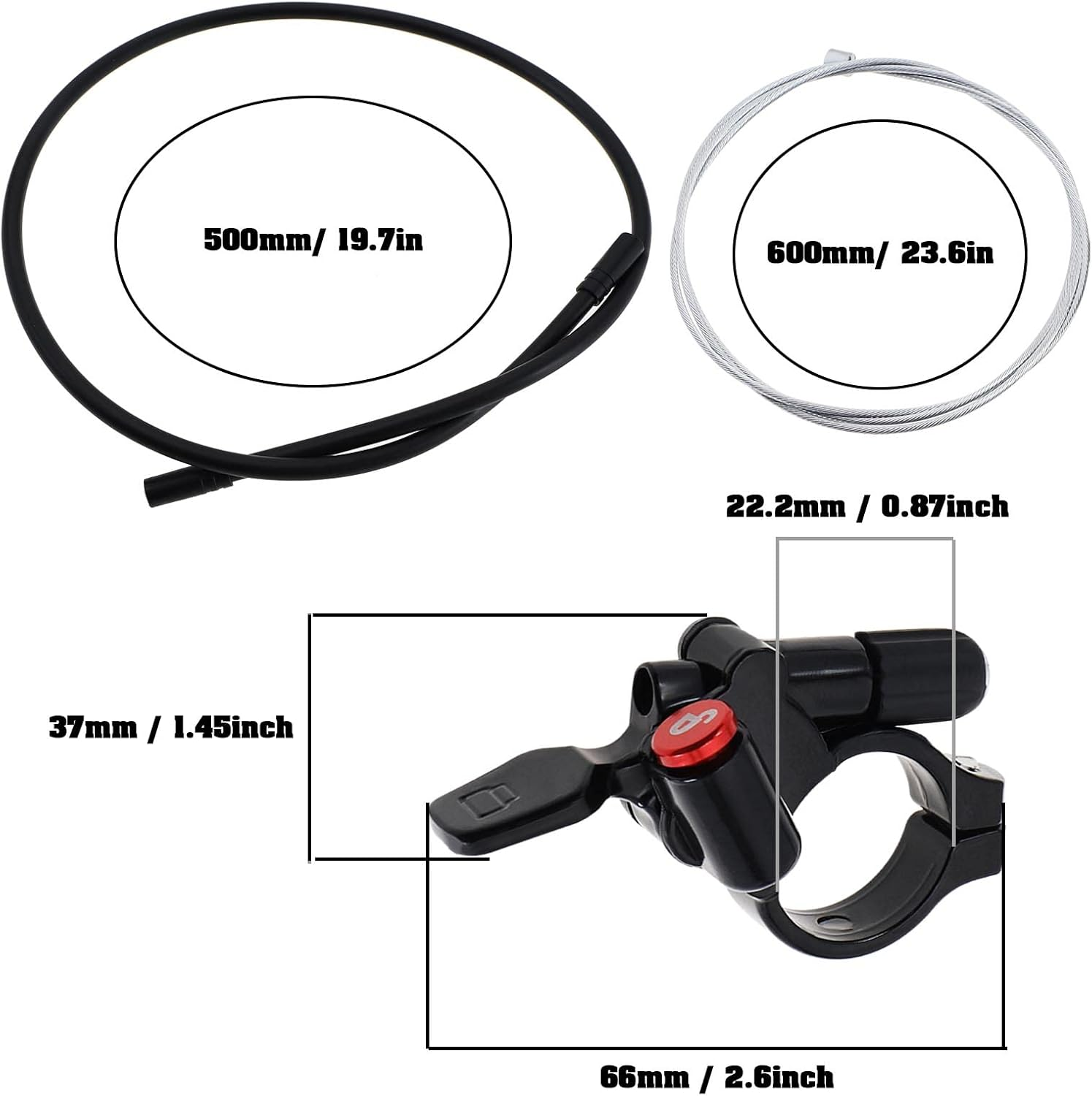 Emsea Remote Lockout Lever Compatible with Rockshox Compatible with Suntour SR XCM XCR EPICON EPIXON RADION Fox Bike Front Fork Aluminum Alloy