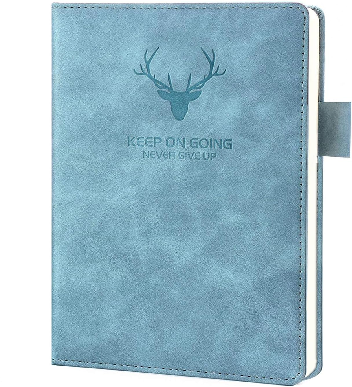 Mumoo Bear A5 Ruled Notebook Journal 180 Sheet/360 Page with Pen Loop, Hardcover Writing Notebooks, Perfect for Office Home School Business Writing and Composition (Light Blue) image number 5