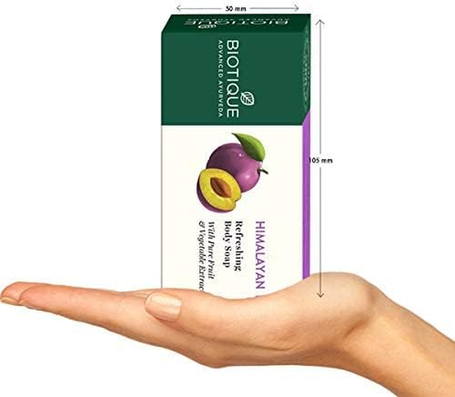 EACH COMBO PACK CONTAINS- 6 BIOTIQUE BIO HIMALAYAN PLUM SOAP REVITALIZING BODY SOAP (150GM) image number 3