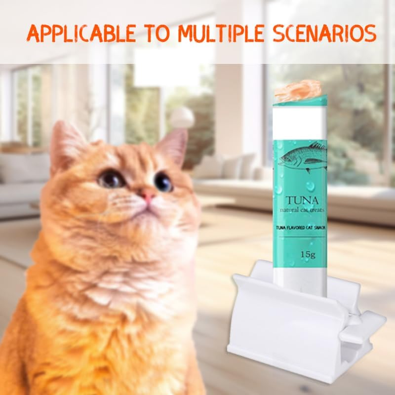 Toothpaste Squeezer Set 2Pcs Rolling Tube Toothpaste Seat for Bathroom Accessories White image number 2