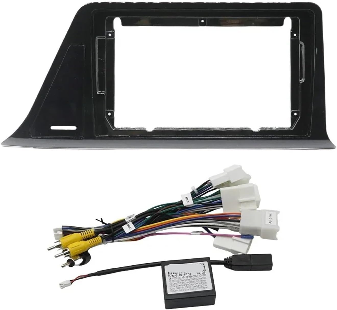 Car Radio Frame Fit for Toyota CHR 2016-2020 9Inch Car Radio Fascias GPS MP5 Stereo Player 2 Din Head Unit Panel Radio Dash Bezel(Farme Cable RHD 15CM)