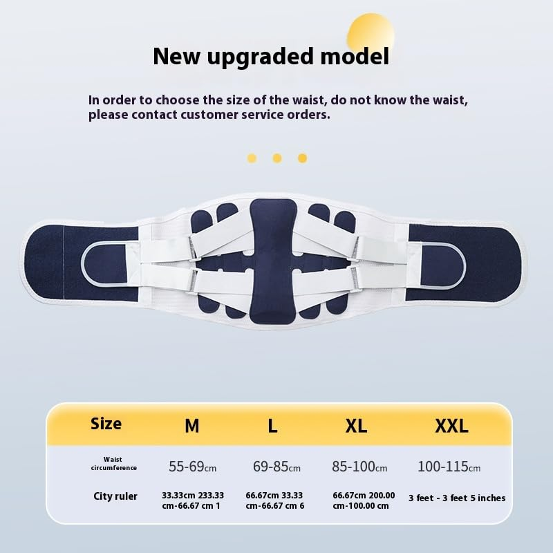 Adjustable Back Support Belt - Relieves Ower Back Pain, Supports Lumbar Disc Herniation, Sciatica, and Scoliosis - Breathable Waist Support Belt, Suitable for Both Men and Women (L) image number 6