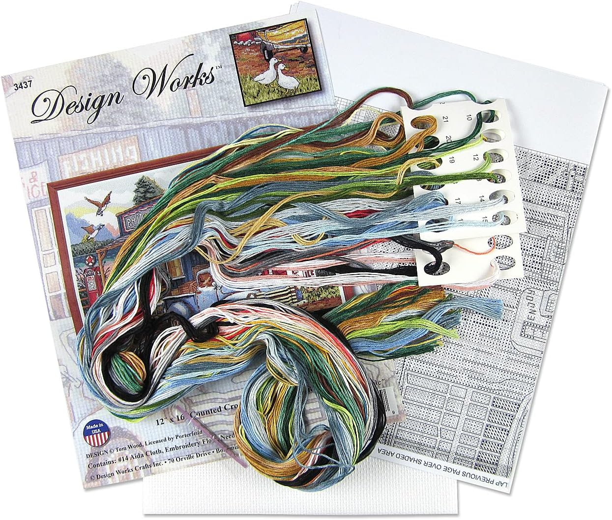 Design Works Crafts Bait and Tackle Counted Cross Stitch Kit