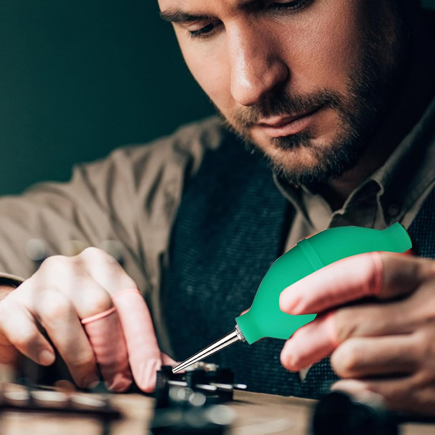 Dust Blowing Blow &ndash; Watchmaker Air Blower Tool, Mini Dust Cleaning Device, Portable Mechanism Cleaner, Multi-Purpose Watch Repair Accessory | for Timepieces Hobbyist Watch Clock Maintenance Precision image number 6