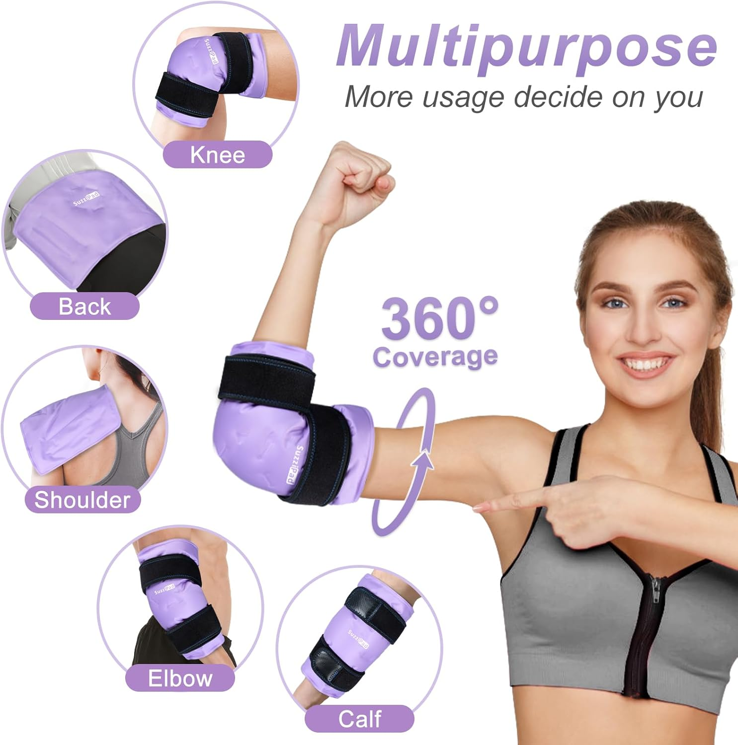 Elbow Ice Pack for Reduce Discomfort, Freeze Sleeve, Cooling Warps for Forearm, Gel Packs with Compress Therapy, Cold Warp for Soothing Fatigue image number 3